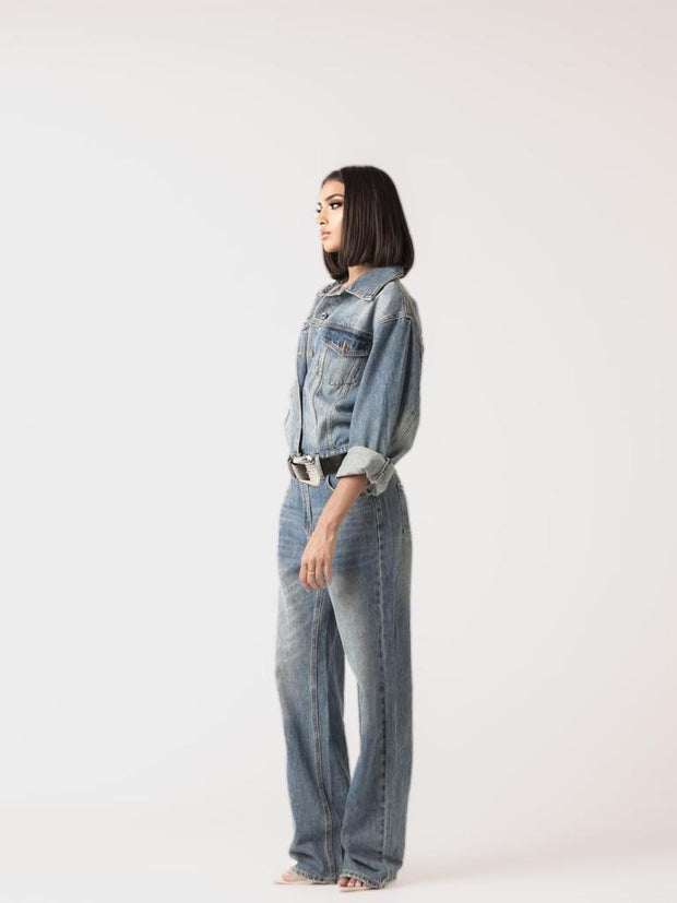 AUBREE DENIM JUMPSUIT