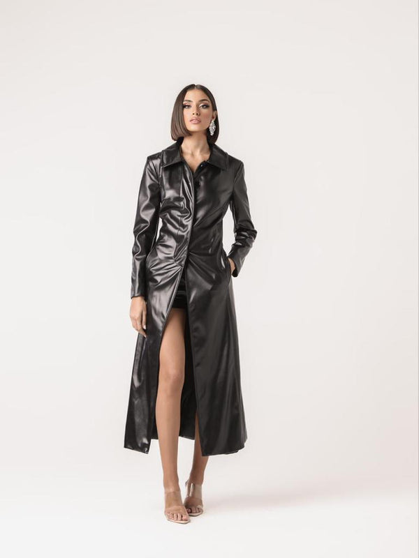 LEATHER COAT