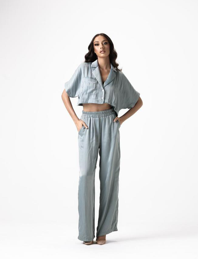 SET SHIRT & PANTS SATIN