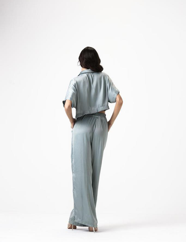 SET SHIRT & PANTS SATIN