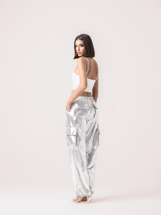 METALLIC PANTS