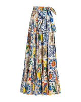 J COLLECTION PRINTED LONG SKIRT