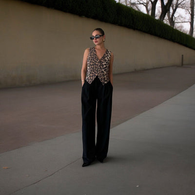 VEST LEOPARD PRINT