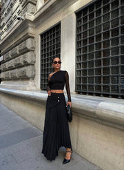 DRAPED CASCADE SKIRT