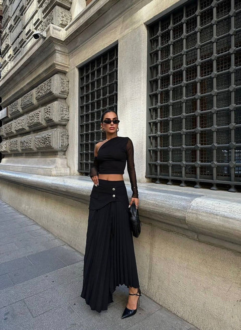 DRAPED CASCADE SKIRT