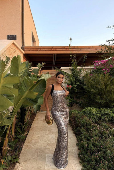 LEOPARD GLAM DRESS