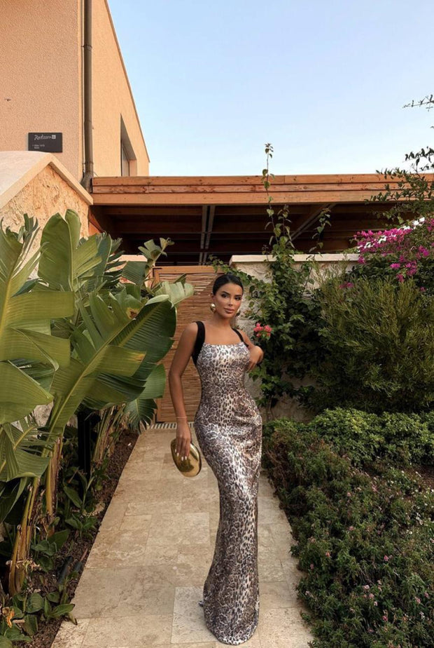 LEOPARD GLAM DRESS