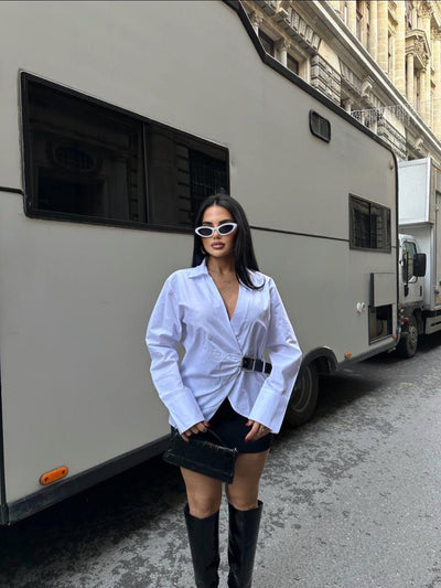 BELTED BREEZE SHIRT
