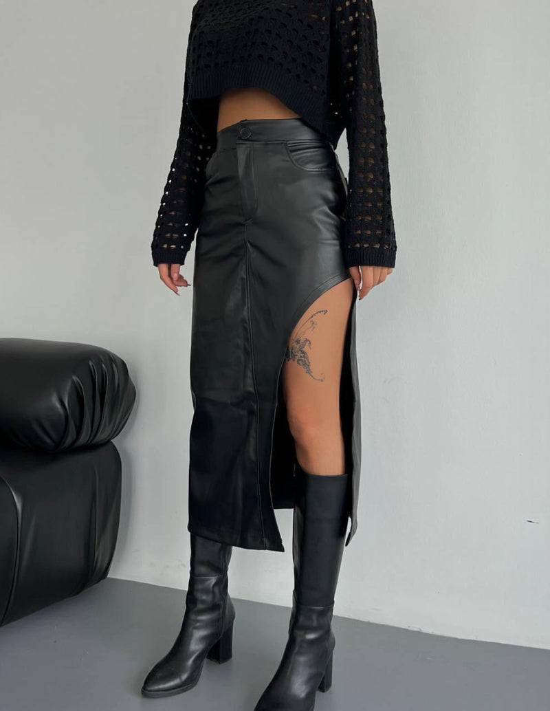 LEATHER SKIRT