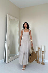 EMBROIDERED LONG DRESS