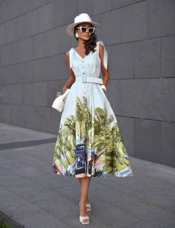 PALM PARADISE DRESS