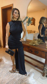 SIDE TRAIN DRESS