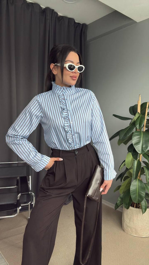 SKYLINE RUFFLE SHIRT