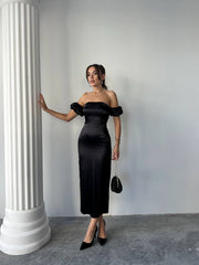 SATIN DESIRE DRESS