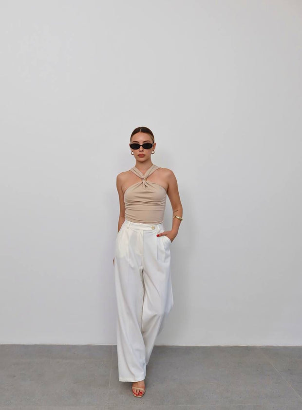 TWIST HALTER TOP