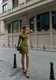 SIDE GLOW CUT-OUT DRESS