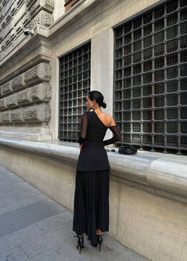 DRAPED CASCADE SKIRT