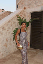 LEOPARD GLAM DRESS