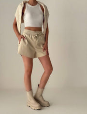 CASUAL LEATHER SHORT