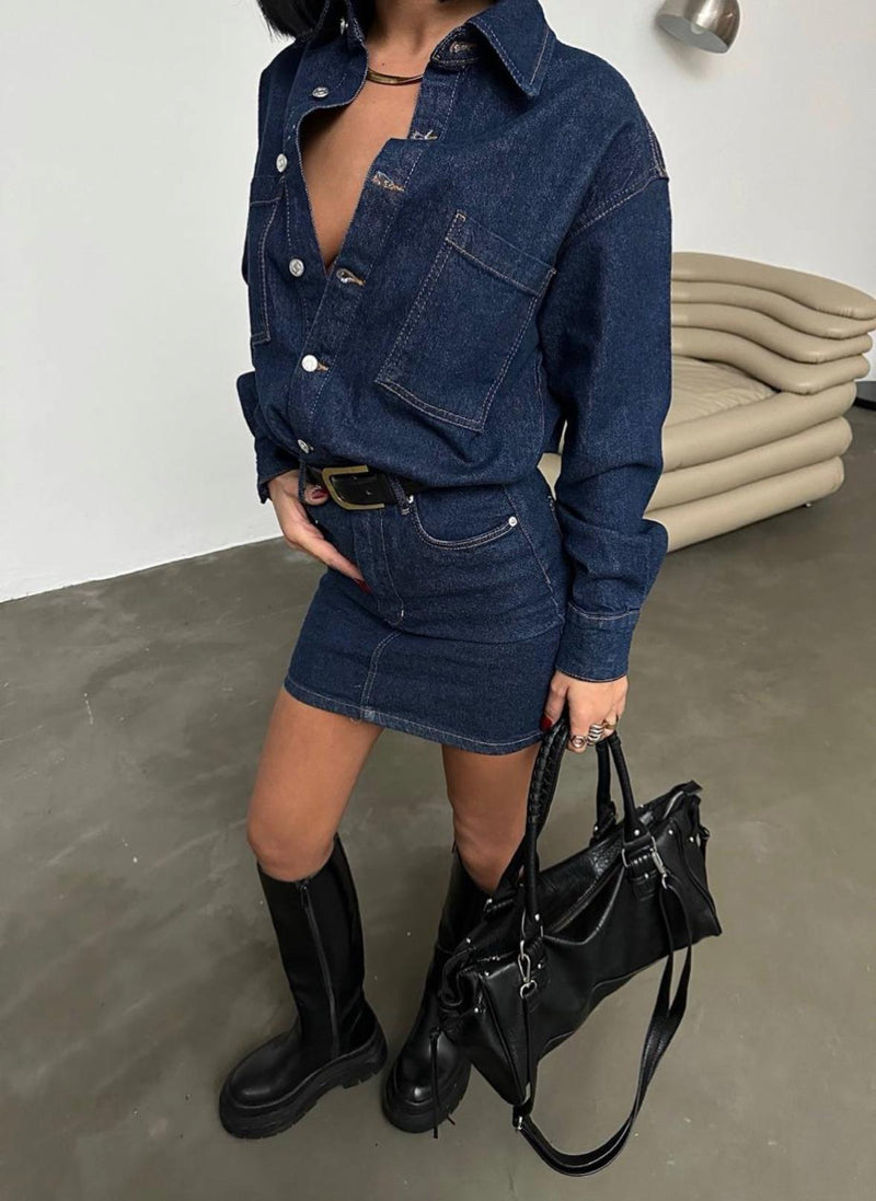 DENIM CHIC DRESS