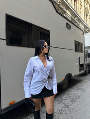 BELTED BREEZE SHIRT