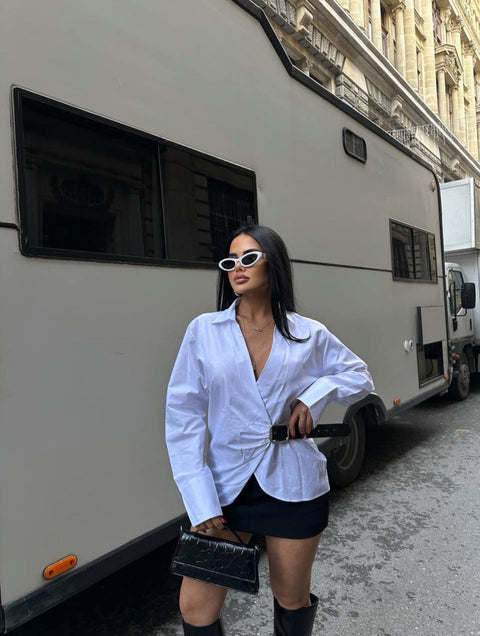 BELTED BREEZE SHIRT