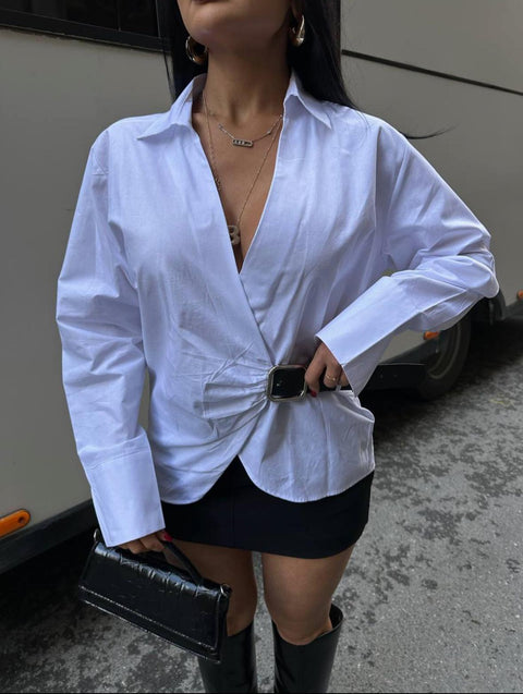 BELTED BREEZE SHIRT