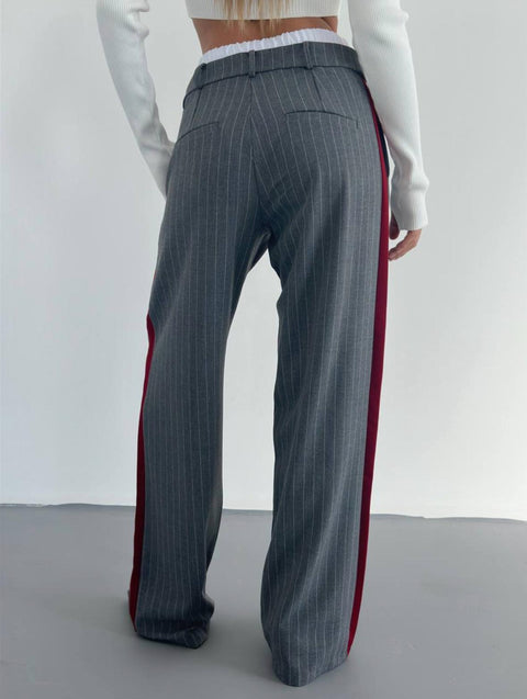 PINSTRIPE BOXER TROUSERS