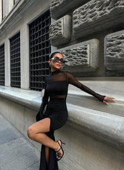 NOIR SEDUCTION LONG DRESS