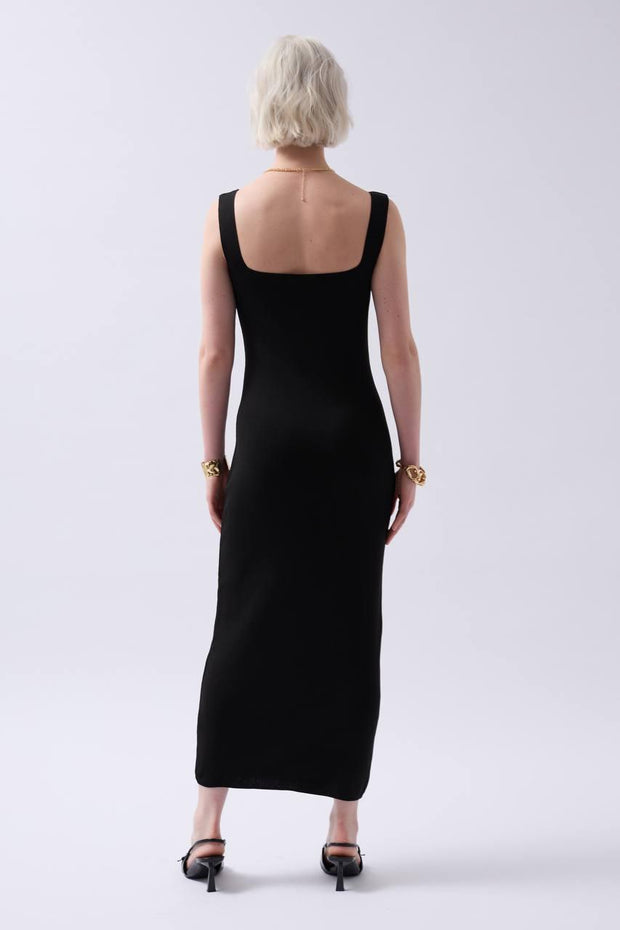 STRETCH SQUARE NECK DRESS