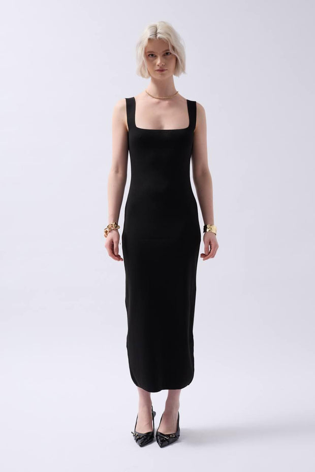 STRETCH SQUARE NECK DRESS