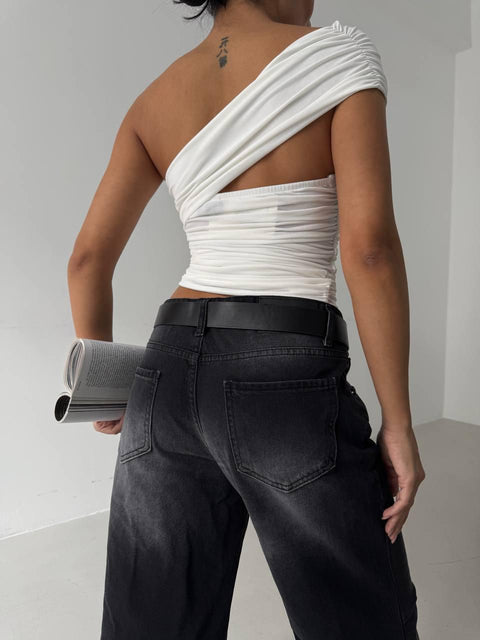 ONE-SHOULDER TOP