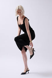 STRETCH SQUARE NECK DRESS