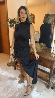 SIDE TRAIN DRESS