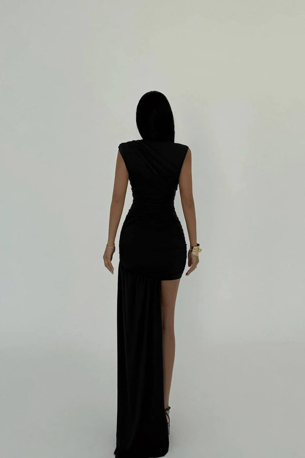 SIDE TRAIN DRESS