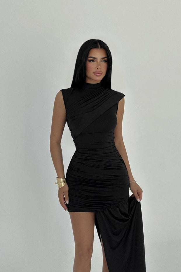 SIDE TRAIN DRESS