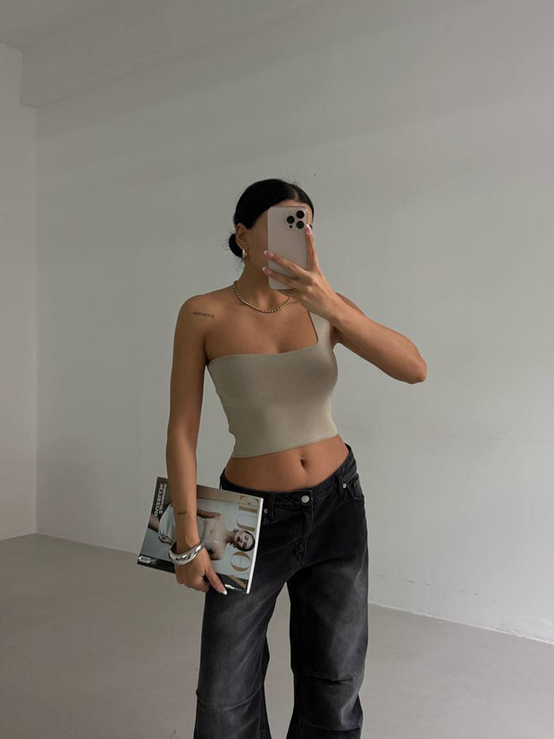 ONESIDE CROP TOP
