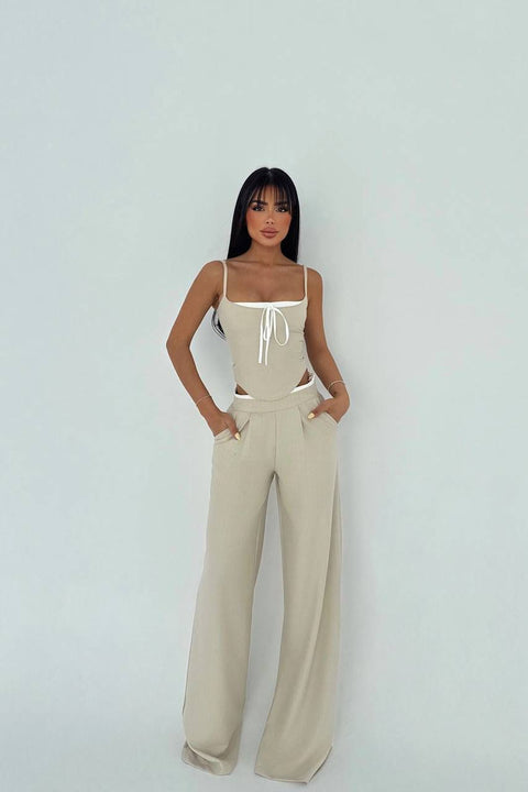 BEIGE BLISS CO-ORD SET