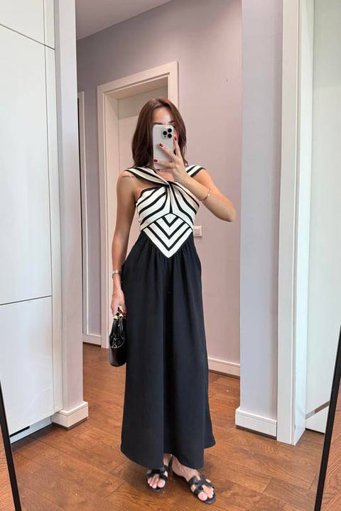 VIBE IN STRIPES DRESS