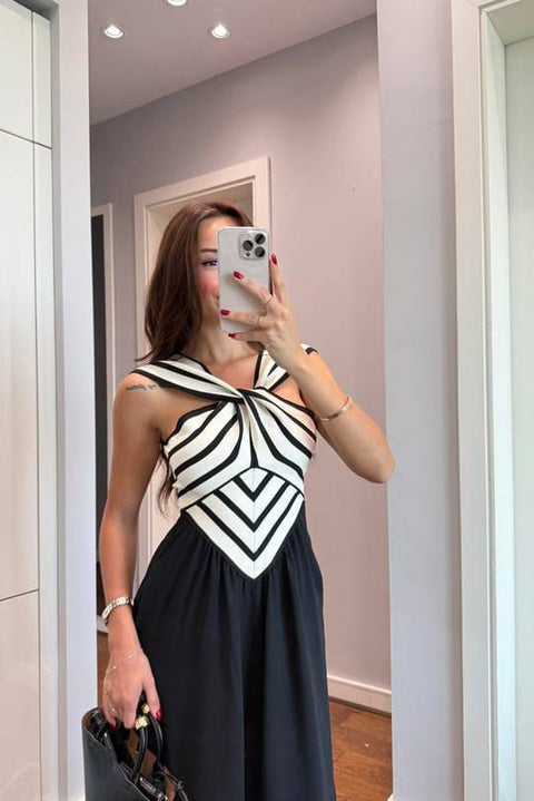 VIBE IN STRIPES DRESS