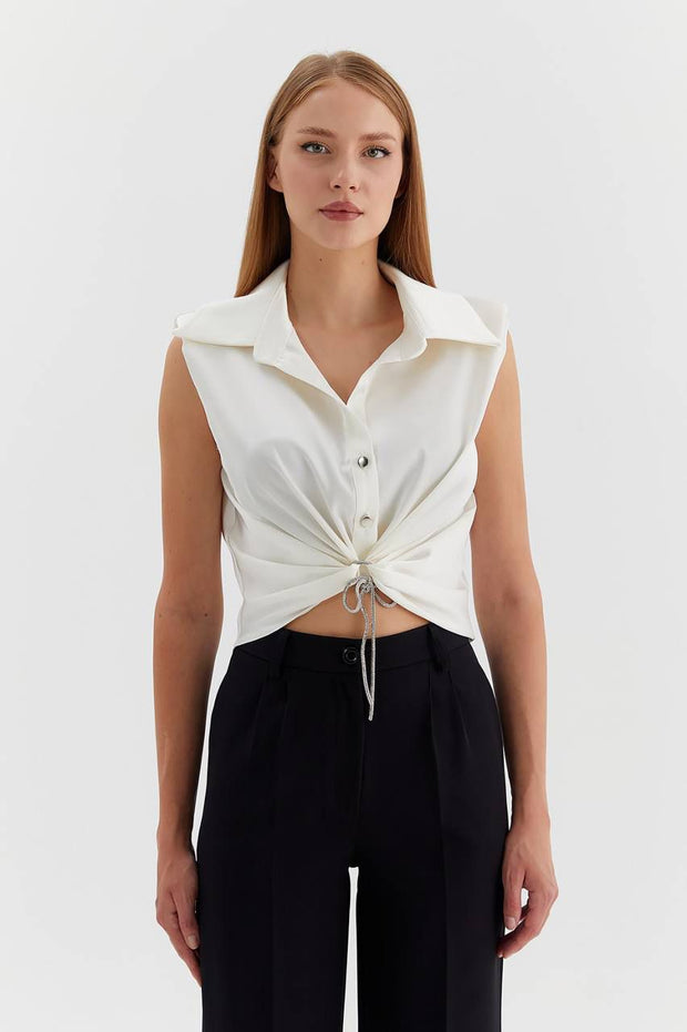 CHIC TWIST CROP TOP