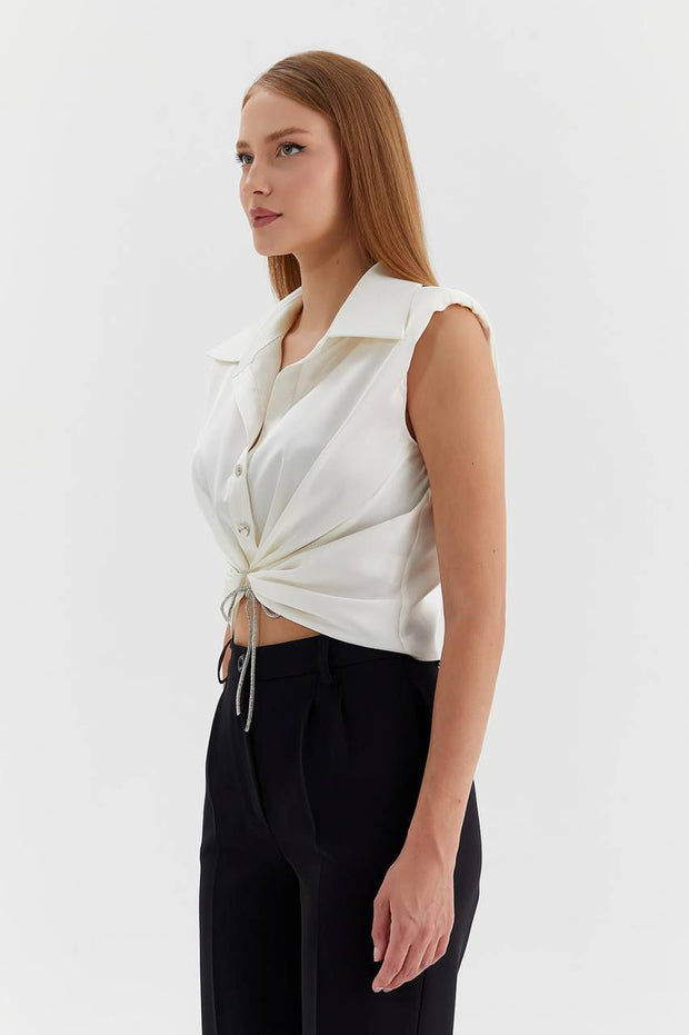 CHIC TWIST CROP TOP
