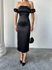 SATIN DESIRE DRESS