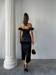 SATIN DESIRE DRESS
