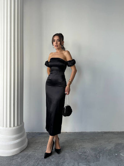 SATIN DESIRE DRESS
