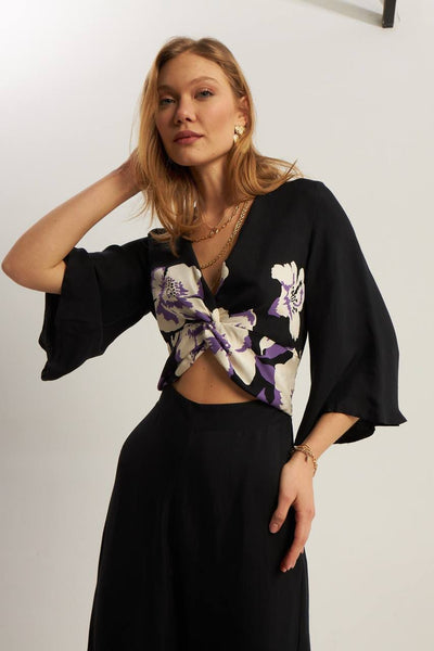 BLOOM IN BLACK JUMPSUIT