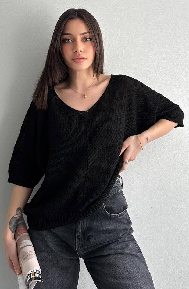 SHADOW V-NECK KNIT